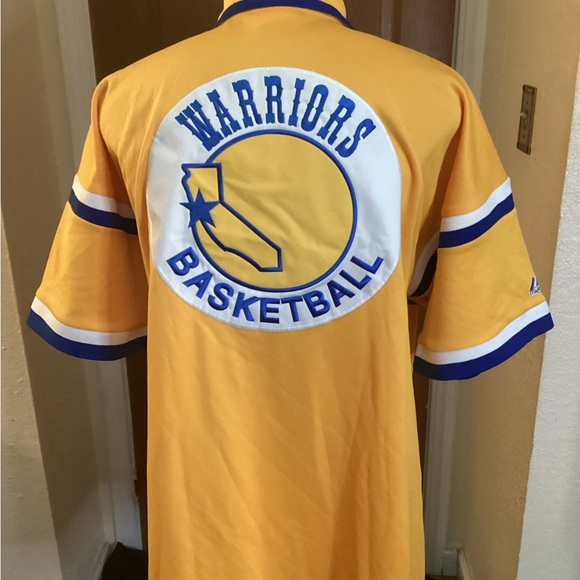 Vintage Golden State Warriors warm up jacket, size 3X - Picture 4 of 7